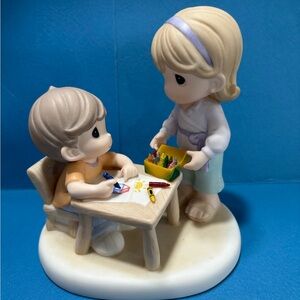 Precious Moments Charming Kids Figurine with Crayons